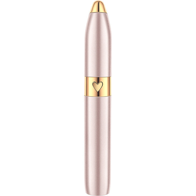 HKM-625747 USB Rechargeable Electric Eyebrow Trimmer for Facial Hair Removal in Champagne Gold, Red, and White