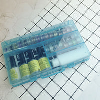 HKM-602195 Fantasy Gold Powder Temporary Tattoo Paste Set with 30 Color Flash Powders and 6 Luminous Powders