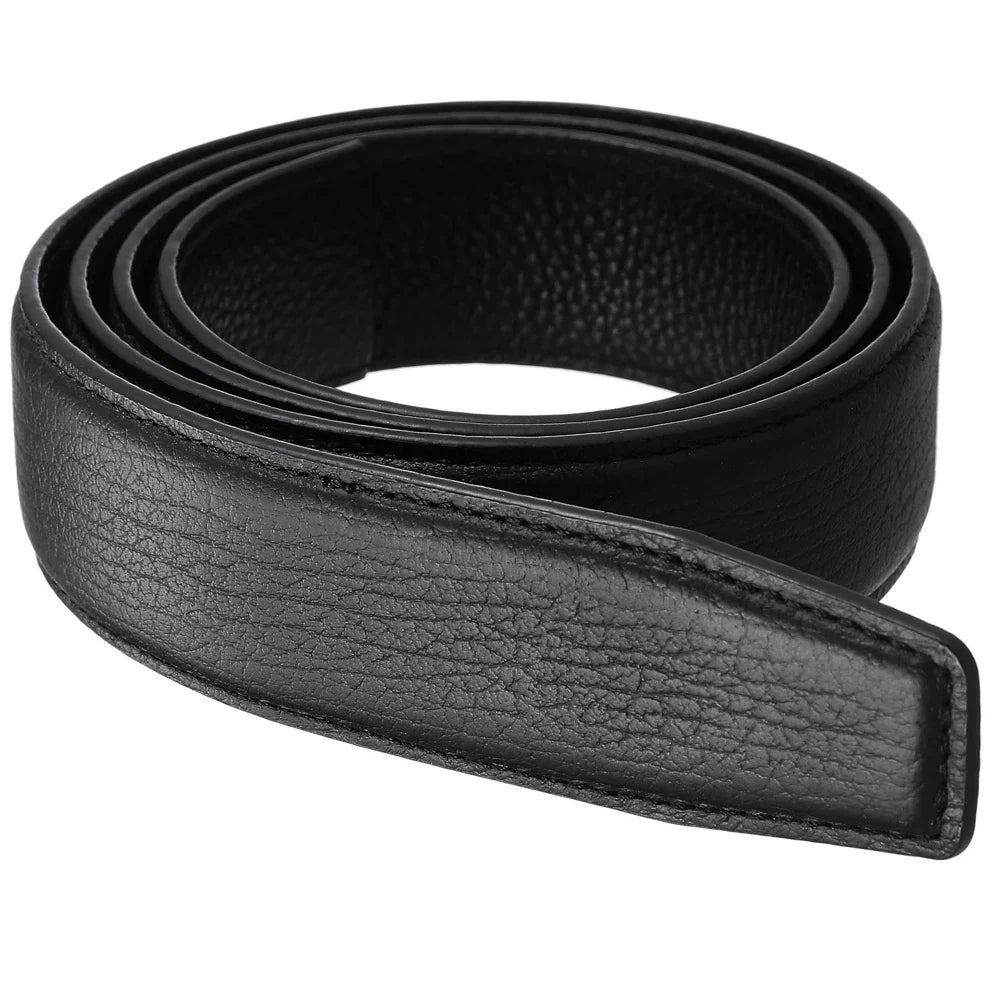 HKM-016467 Men's Automatic Buckle Leather Casual Belt - Flexible Fit, Stylish Design
