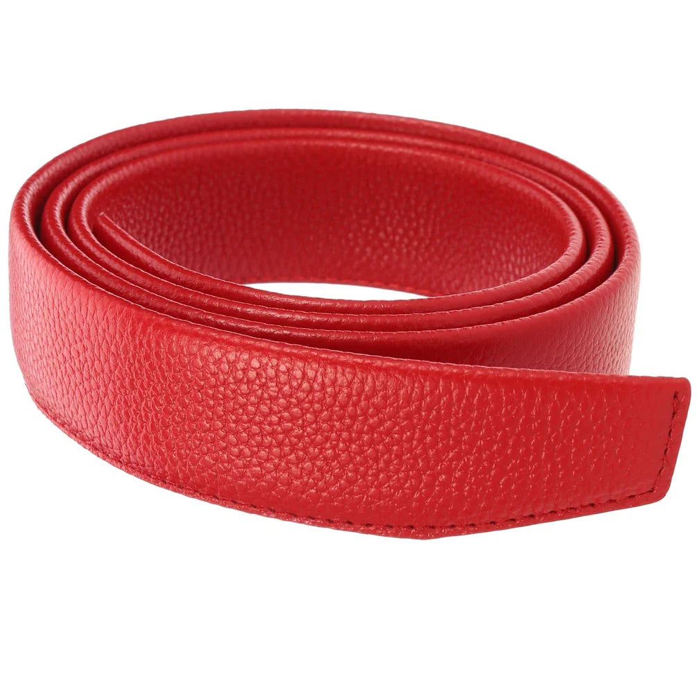HKM-016467 Men's Automatic Buckle Leather Casual Belt - Flexible Fit, Stylish Design