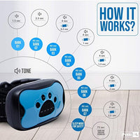 HKM-942483 Humane Anti-Barking Device with Sound and Vibration Technology for Dogs (3.5 kg - 50 kg)