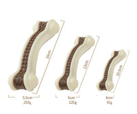 HKM-388755 Durable Cowhide and Nylon PU Bone Toy for All Dog Sizes
