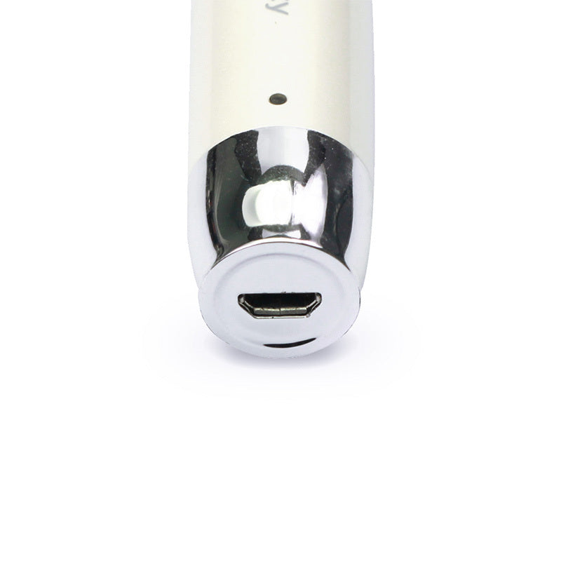 HKM-543763 Electric Heated Eyelash Curler with USB Charging, 360° Rotating Design, White