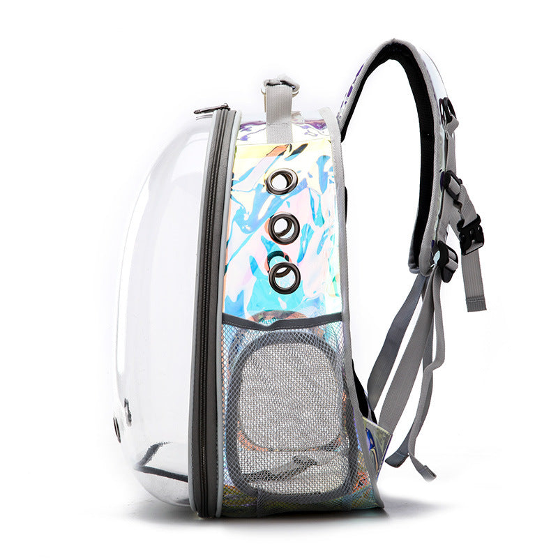 HKM-624211 Spacious Travel Backpack for Pets with Astronaut Design