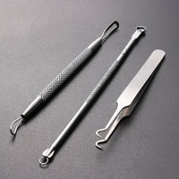 HKM-559059 Stainless Steel Acne Needle Set - 8-Piece Tool Kit for Blackhead Removal and Acne Care