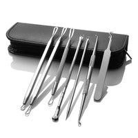 HKM-559059 Stainless Steel Acne Needle Set - 8-Piece Tool Kit for Blackhead Removal and Acne Care