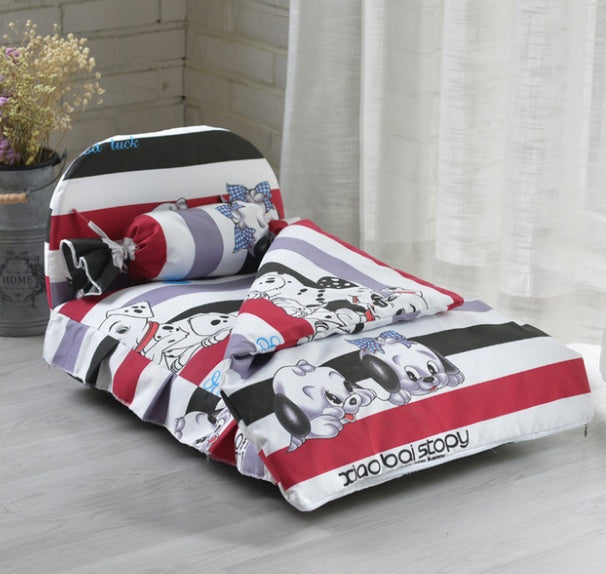 HKM-806483 Cozy Detachable Pet Nest for Small Dogs and Cats, Winter Comfort Bed in Multiple Sizes