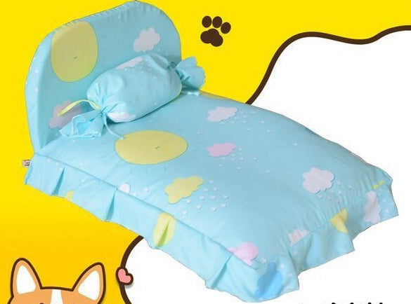 HKM-806483 Cozy Detachable Pet Nest for Small Dogs and Cats, Winter Comfort Bed in Multiple Sizes