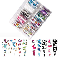 HKM-034195 Luminous Butterfly Nail Decal Heat Transfer Paper for Stylish Nail Art