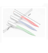 HKM-568275 Stainless Steel Eyebrow Trimmer with Safety Net and Straight Handle for All Skin Types