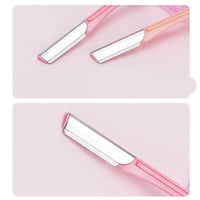 HKM-568275 Stainless Steel Eyebrow Trimmer with Safety Net and Straight Handle for All Skin Types