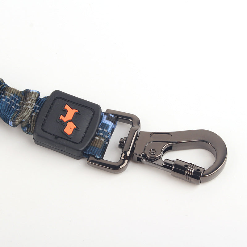 HKM-817555 Large Elastic Dog Leash in Camouflage Colors ¨C Durable Nylon, Adjustable Length (80-185cm)