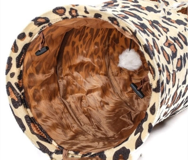 HKM-711955 Super Long Plush Cat Tunnel for Play and Exploration - 125cm x 25cm