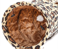 HKM-711955 Super Long Plush Cat Tunnel for Play and Exploration - 125cm x 25cm