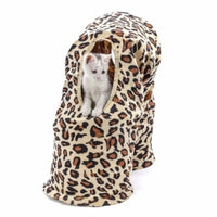 HKM-711955 Super Long Plush Cat Tunnel for Play and Exploration - 125cm x 25cm