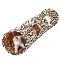 HKM-711955 Super Long Plush Cat Tunnel for Play and Exploration - 125cm x 25cm