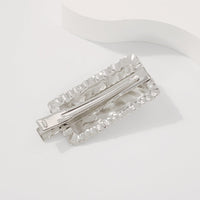 HKM-069523 Retro Square Duckbill Clip Hairpin - Creative Geometric Hair Accessory for Women