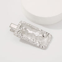 HKM-069523 Retro Square Duckbill Clip Hairpin - Creative Geometric Hair Accessory for Women