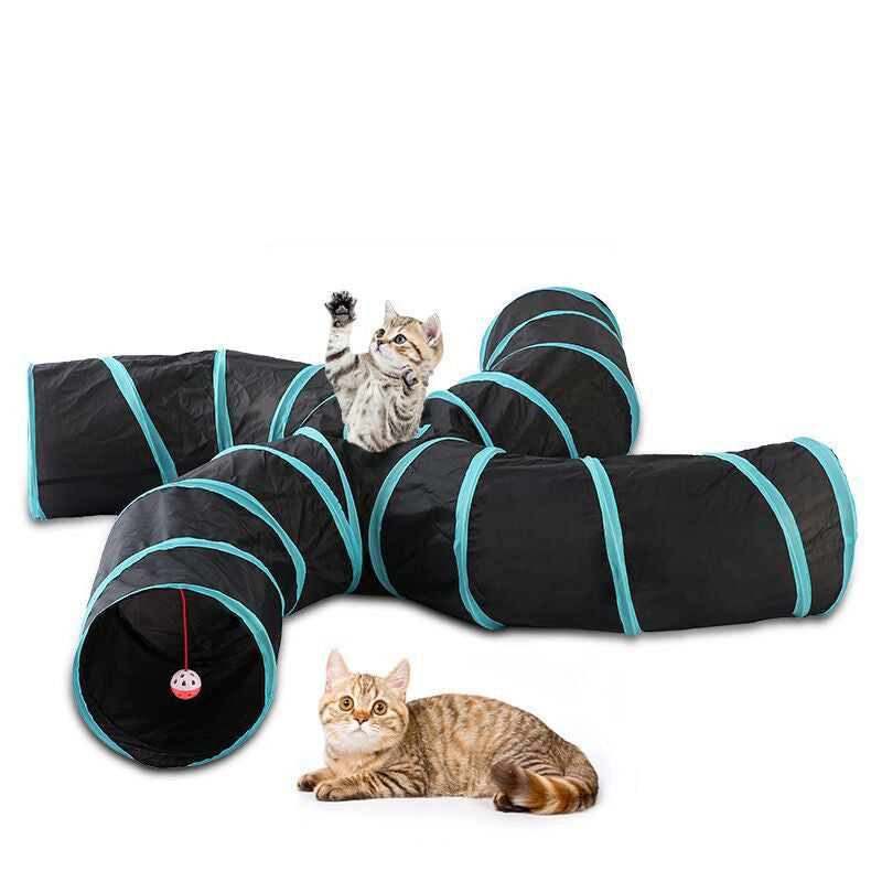 HKM-550291 Pet Training Tunnel for Dogs and Cats - Multi-Style Polyester Pet Channel in Various Designs