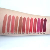 HKM-186579 Long Lasting Velvet Lipstick - Fade-Resistant Color #01 to #12