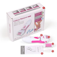 HKM-687827 Portable Electric Callous Remover for Feet and Heels with Extra Grinding Roller Replacement