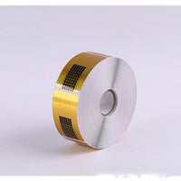 HKM-228499 Golden French Nail Form Tips - 50/100pcs Horseshoe & Rectangle Nail Extension Art Tools