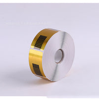 HKM-228499 Golden French Nail Form Tips - 50/100pcs Horseshoe & Rectangle Nail Extension Art Tools
