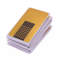 HKM-228499 Golden French Nail Form Tips - 50/100pcs Horseshoe & Rectangle Nail Extension Art Tools