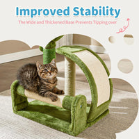 HKM-496083 Cactus-Shaped Natural Sisal Rope Cat Scratching Post with Sturdy Base and Easy Assembly