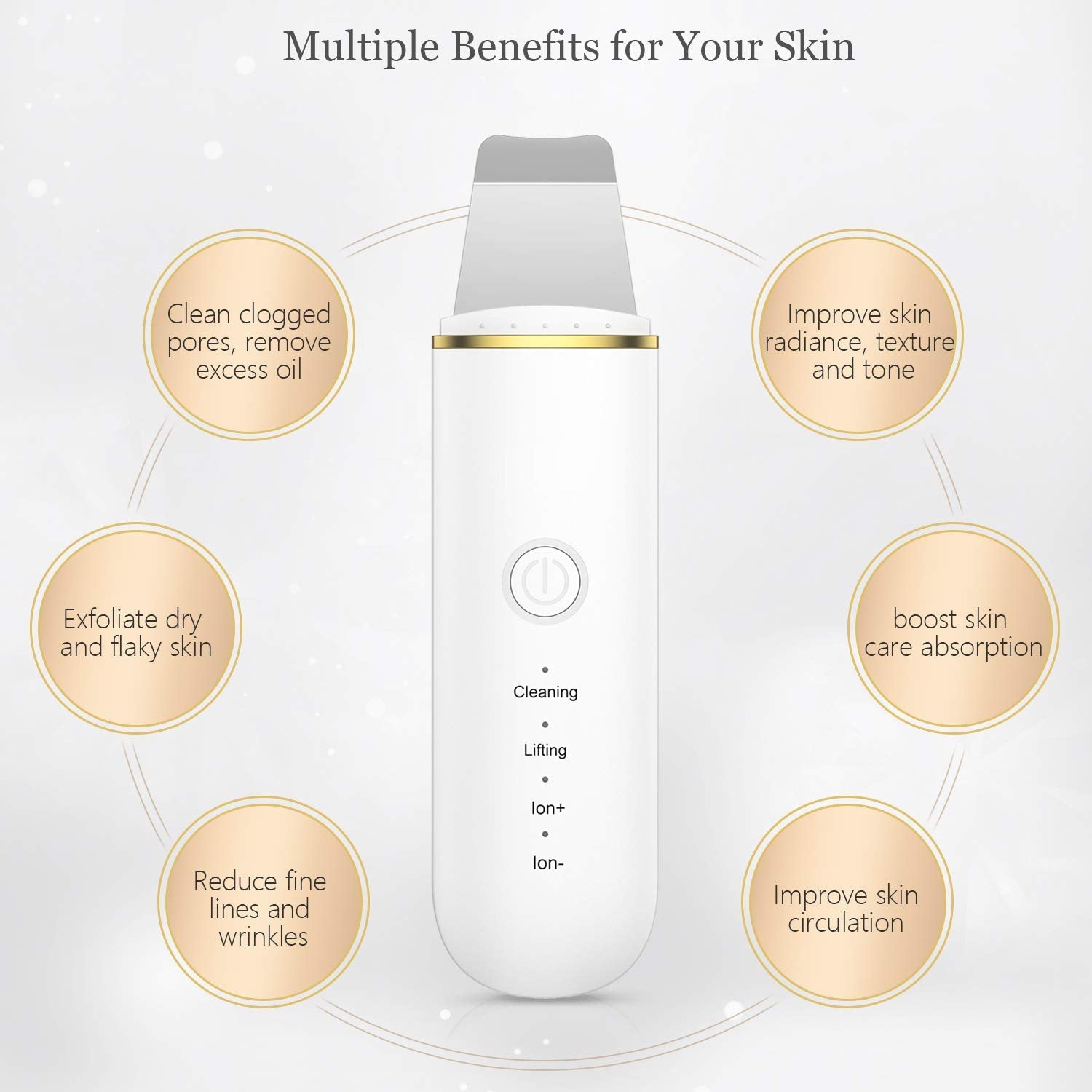 HKM-573075 Advanced Pore Cleansing Facial Cleanser with USB Charging and Lithium Battery