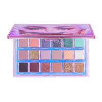 HKM-424531 Earth Tone Glitter and Matte Eyeshadow Palette - 18 Color Options