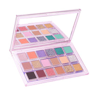 HKM-424531 Earth Tone Glitter and Matte Eyeshadow Palette - 18 Color Options