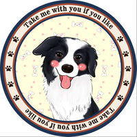HKM-684307 Cartoon Dog Carpet for All Seasons - Non-Slip Round Pet Mat in Two Sizes