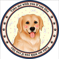 HKM-684307 Cartoon Dog Carpet for All Seasons - Non-Slip Round Pet Mat in Two Sizes