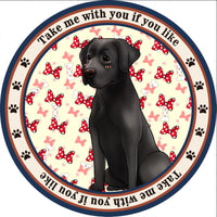 HKM-684307 Cartoon Dog Carpet for All Seasons - Non-Slip Round Pet Mat in Two Sizes