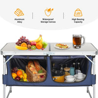HKM-746899 4ft Portable Folding Outdoor Table for Camping and Events