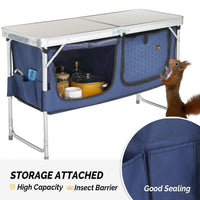 HKM-746899 4ft Portable Folding Outdoor Table for Camping and Events