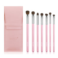 HKM-561683 7-Piece Soft Horse Hair Eyeshadow Brush Set with Wooden Handles