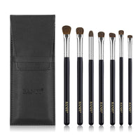 HKM-561683 7-Piece Soft Horse Hair Eyeshadow Brush Set with Wooden Handles