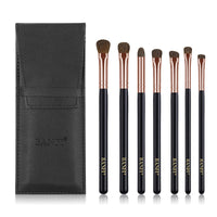 HKM-561683 7-Piece Soft Horse Hair Eyeshadow Brush Set with Wooden Handles