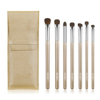 HKM-561683 7-Piece Soft Horse Hair Eyeshadow Brush Set with Wooden Handles