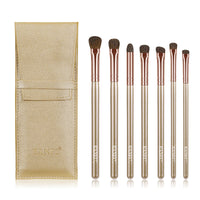 HKM-561683 7-Piece Soft Horse Hair Eyeshadow Brush Set with Wooden Handles