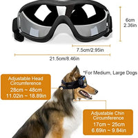 HKM-333587 Stylish Windproof Pet Goggles for Medium to Large Dogs – Sun Protection, Anti-Fog, and Adjustable Strap for Outdoor Activities
