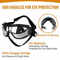 HKM-333587 Stylish Windproof Pet Goggles for Medium to Large Dogs – Sun Protection, Anti-Fog, and Adjustable Strap for Outdoor Activities