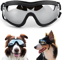 HKM-333587 Stylish Windproof Pet Goggles for Medium to Large Dogs – Sun Protection, Anti-Fog, and Adjustable Strap for Outdoor Activities