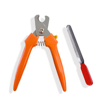 HKM-512787 Stainless Steel Pet Nail Clippers with File for Dogs and Cats - Ergonomic Design for Easy Grooming