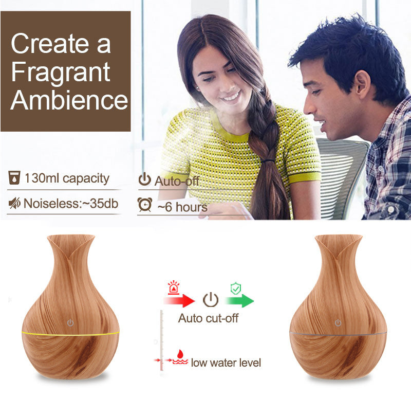 HKM-241811 Vase Humidifier with 130ML Water Capacity and 40ML/H Atomization Output