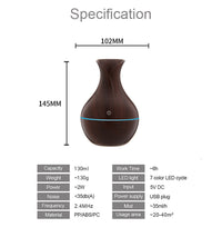 HKM-241811 Vase Humidifier with 130ML Water Capacity and 40ML/H Atomization Output
