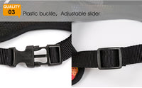 HKM-631315 Rainbow Striped Chest Strap in S, M, L Sizes - Comfortable Sandwich Mesh Design