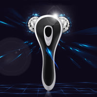 HKM-291155 3D Roller Massager for Facial and Body Contouring, Silver and Gold Options